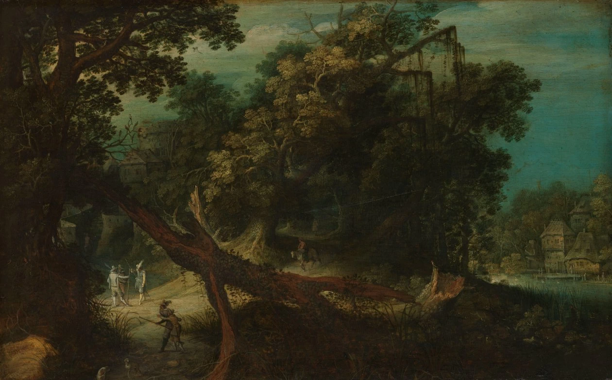 Cacciatori in una radura della foresta - Rijksmuseum Amsterdam